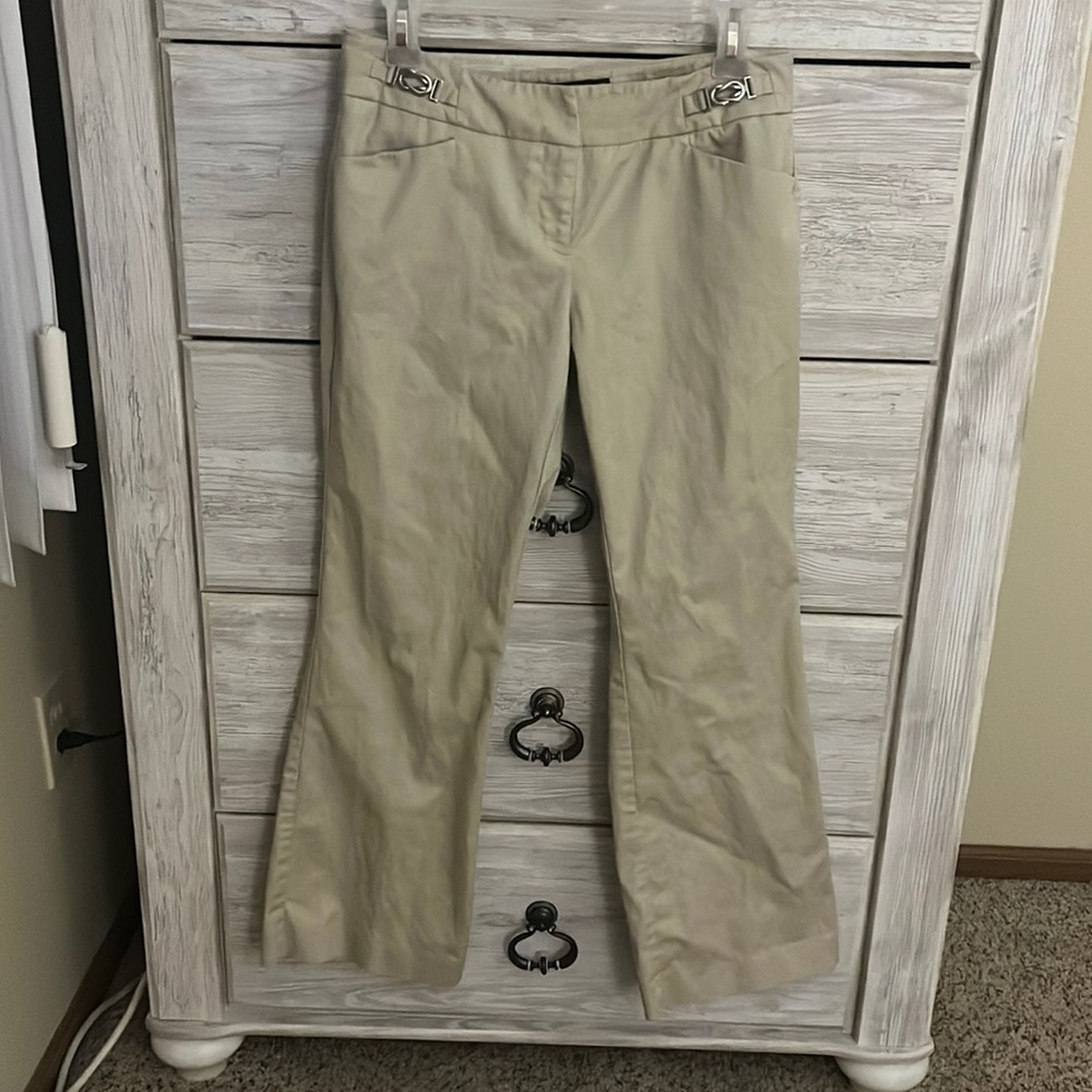 New York & Company Tan Boot Cut Pants